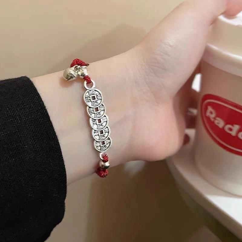 Ping Stylish Amber An Knot Bracelet For Women Spring 2024 New Chinese Ethnic Wind