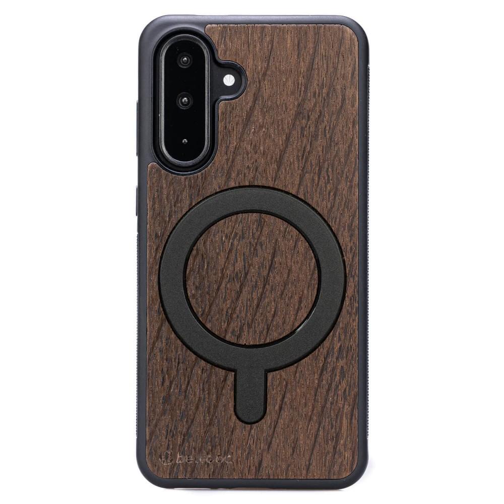 Bewood Wooden Case for Samsung Galaxy A36 5G Smoked OAK with MagSafe