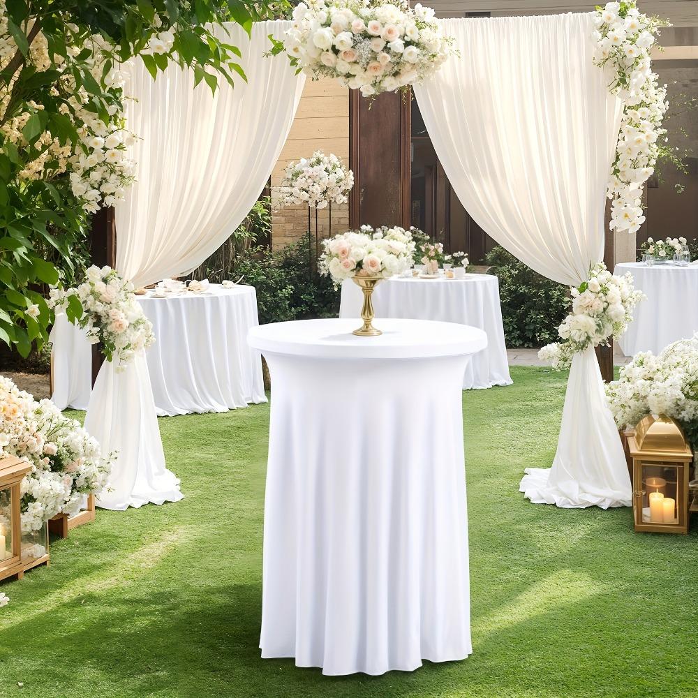Solid Color Conference Table Skirt Elastic Bar Table Cover Practical Bar Counter Cover Hotel