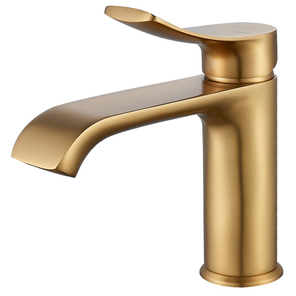 Modern Brass Gun Grey Single Hole Bathroom Water Basin Faucet Basin Mixer Faucet