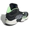 Adidas PRO VENTILATE Cushioned Slip-Resistant Mid-Top Basketball Shoes Unisex Black White Green Sneakers JH8079