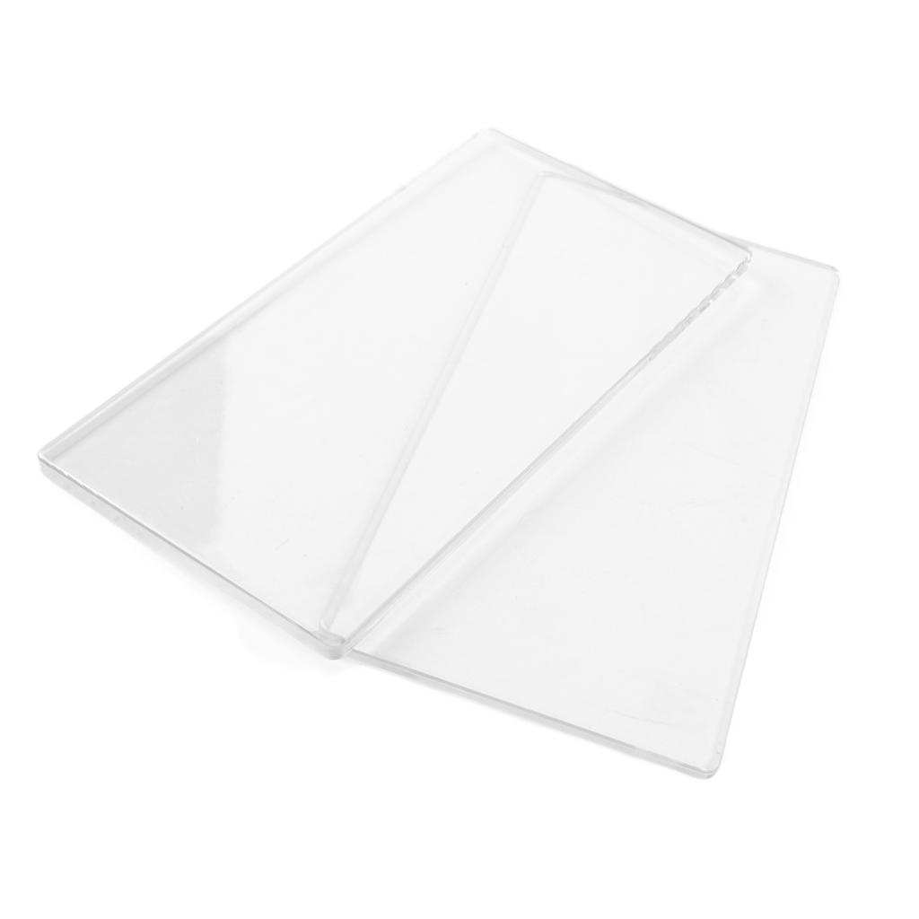 2Pcs Die Cut Machine Cutting Pad Clear PE Die Cutting Plate for Crafts Making 16 X 8cm