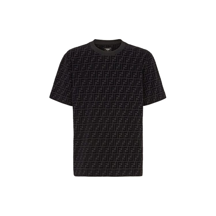 FENDI T Shirt Men's Black Brown FY0936A7D5F0ABB