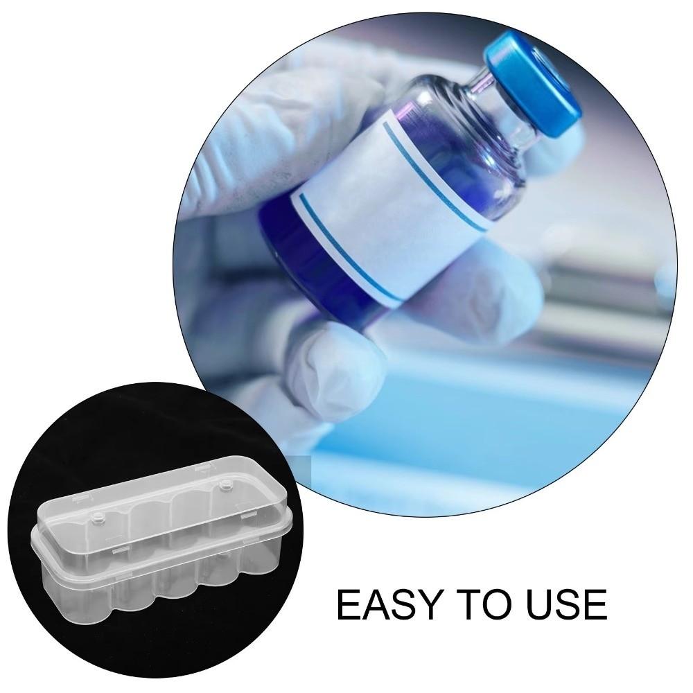 штабелируемый ящик для хранения микропробирок, 10 ячеек, контейнер для криопробирок, кейс для хранения виал, органайзер для холодильника