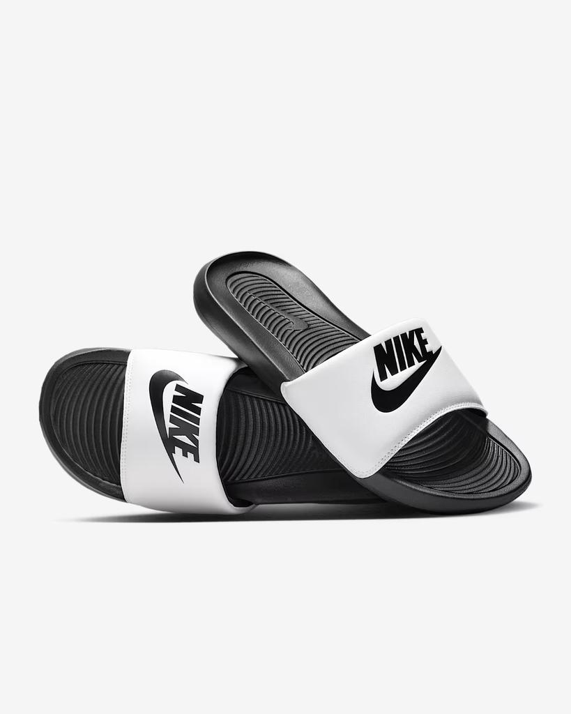 CN9675-005 Nike Victori One Шлепанцы Черный Белый (Мужской)