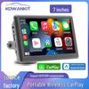 7-дюймовый портативный беспроводной CarPlay Bluetooth MP5-плеер с радио и слотом для карт