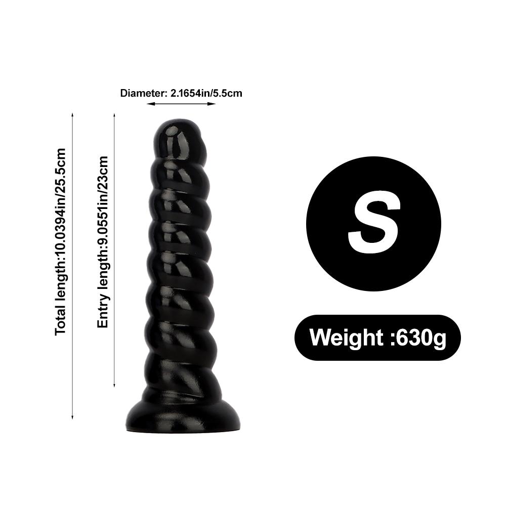 35*7.5cm Large Dildo Butt Plug with Suction Cup Threaded Anal Beads Anal Dildo Fisting Realistic Penis