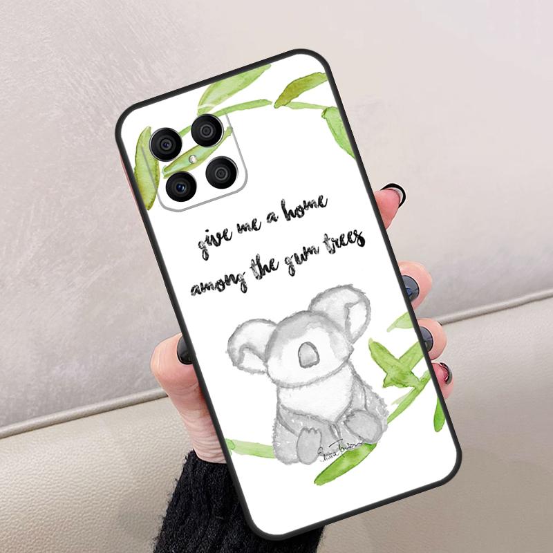 cartoon watercolor animal koala For Honor Magic 8 7 5 6 Lite Case For Honor 200 400 Pro X9d X9c X9b X9a X8c X8b 70 90 Win RT