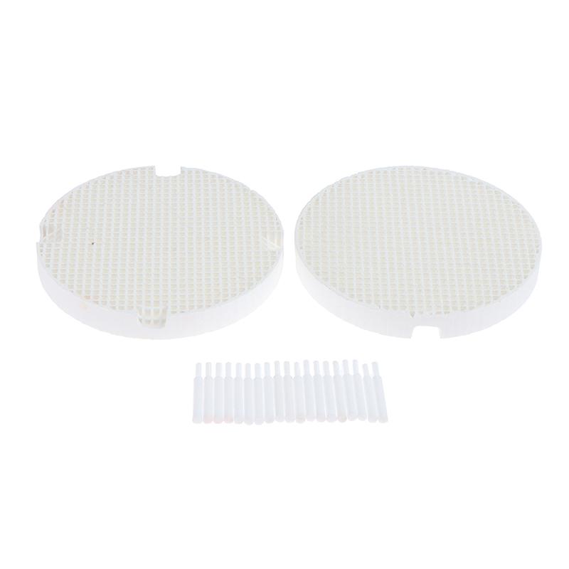 2 шт. стоматологических лабораторных сотовых лотка для обжига с 20 шт. циркониевых штифтов, круглая подставка для лотка