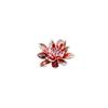 Elegant Chinese Lotus Enamel Zircon Brooch for Cheongsam Dress