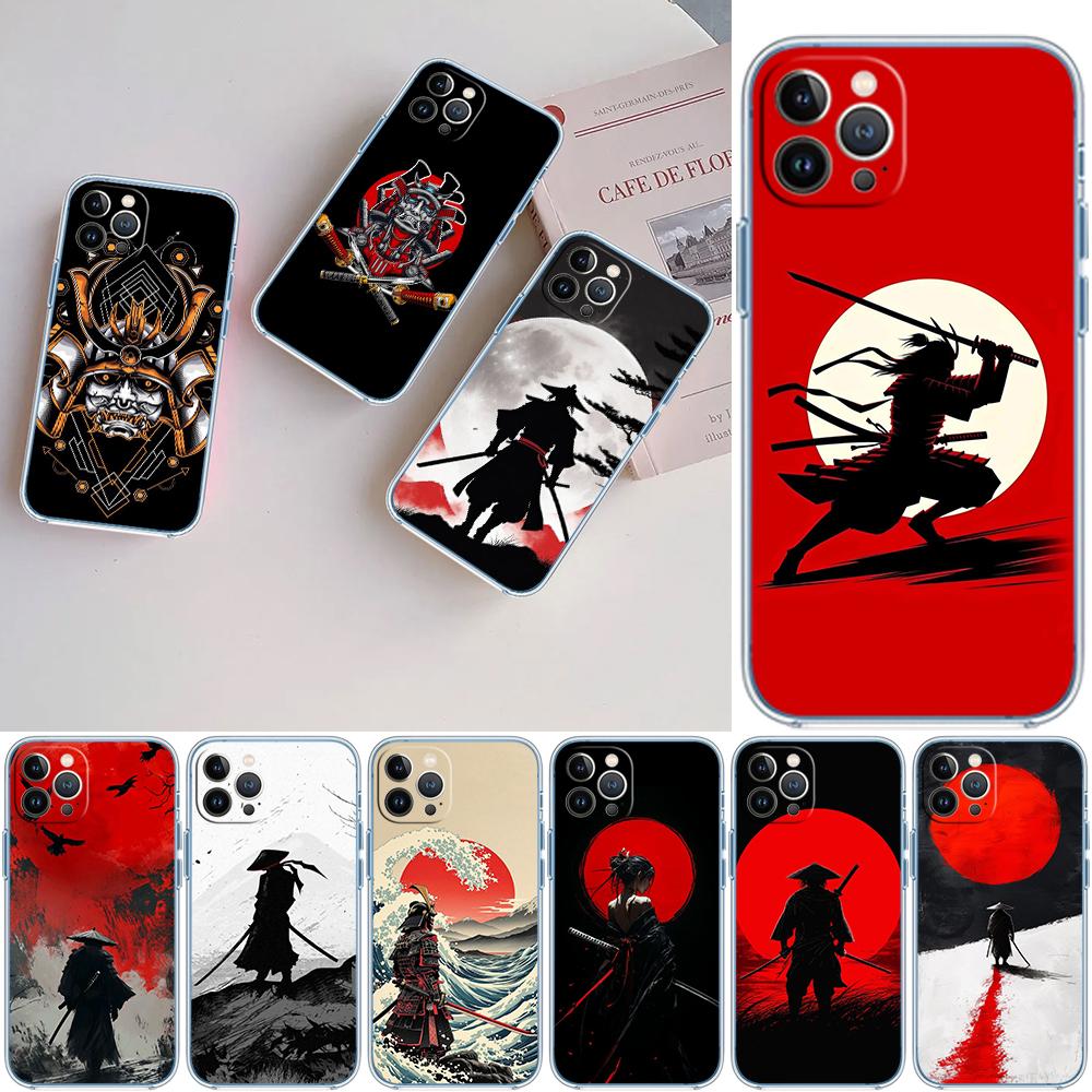 CJ70 Japan Samurai Soft Shell Transparent Phone Case for Motorola Moto Edge 20 30 40 50 S30 Fusion Ultra Pro Neo Lite + G200 G23