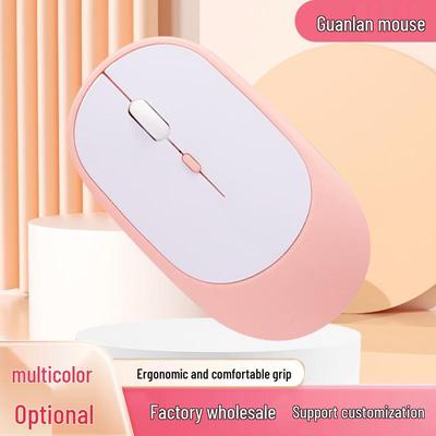 Перезаряжаемая Bluetooth-мышь с двойным режимом для планшета и ноутбука: Беспроводная связь 2,4 ГГц для офиса и дома