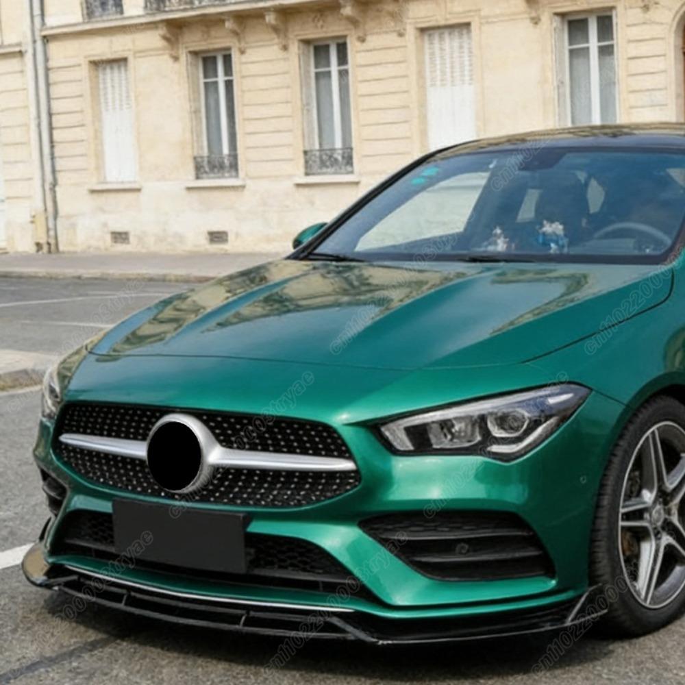 For Mercedes Benz CLA Class C118 W118 X118 AMG 2024 2025 Car Front Bumper Spoiler Lip Protector Splitter Body Modification Kit