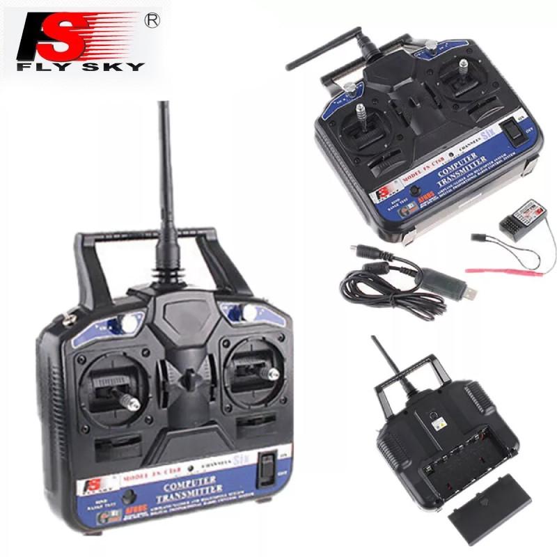 Flysky Fs-ct6b 2.4g Six Channel Remote Control Helicopter With Receiver For All Ages