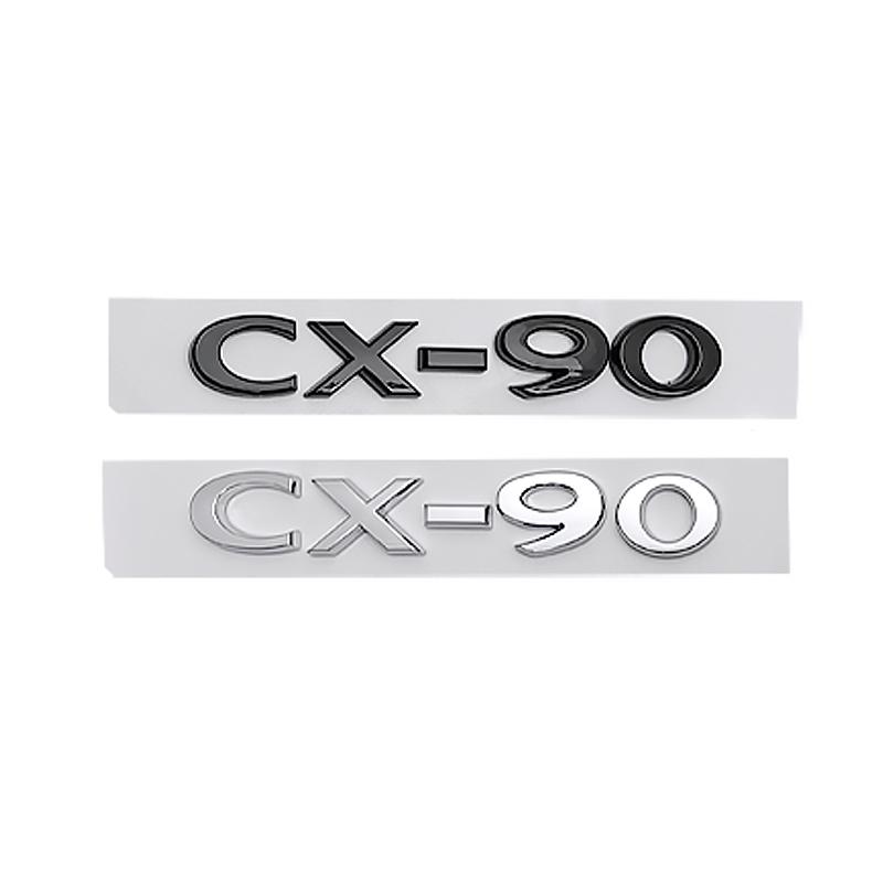 ABS Car Body Fender Side 3D Letter Emblem for Mazda CHR CX4 CX5 CX7 CX30 CX50 CX60 CX90 Rear Trunk Badge Replaced Sticker AA46