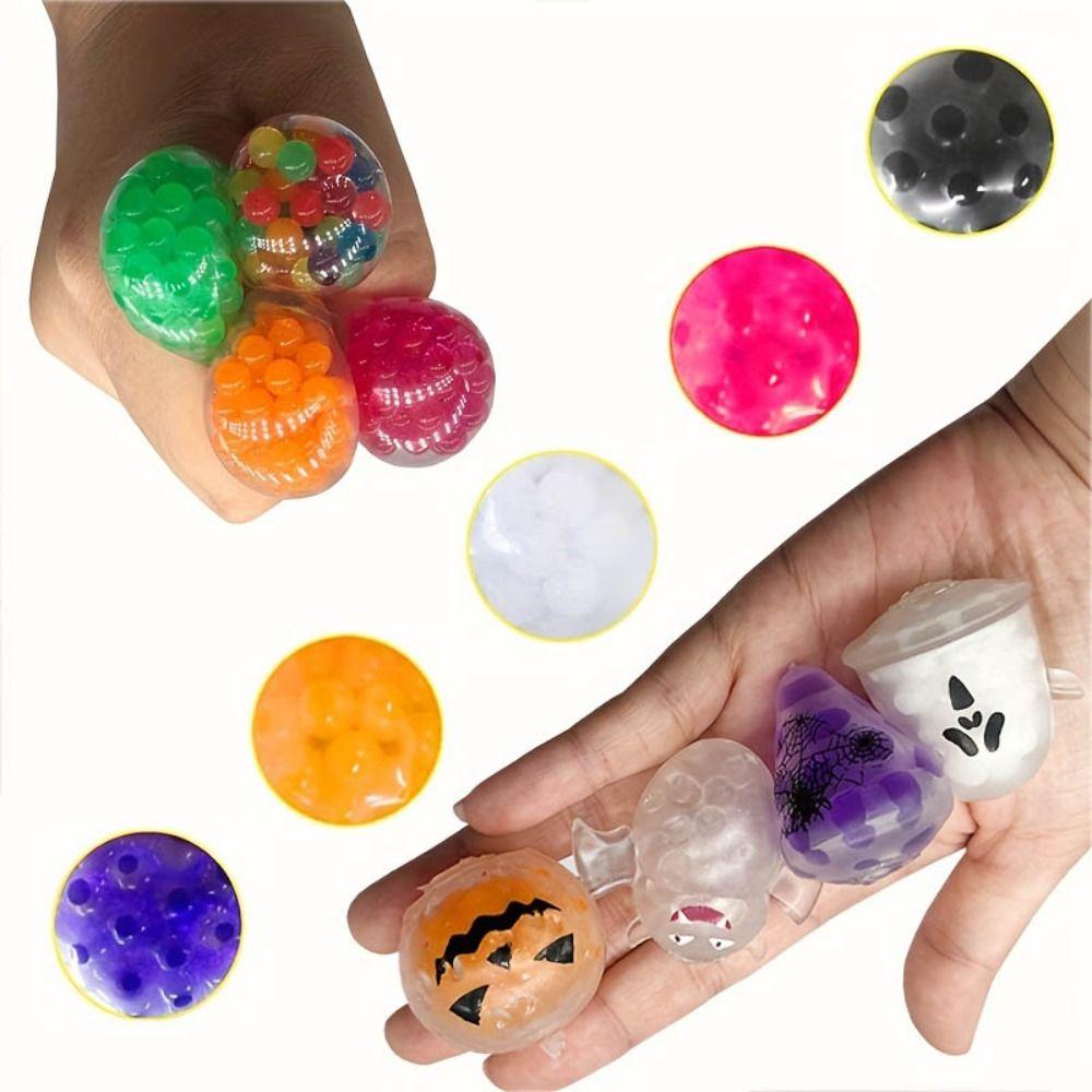 Little Ghost Bead Ball Squeeze Toy Prank Toy Water Ball Vent Ball Halloween Gift   Party Favors