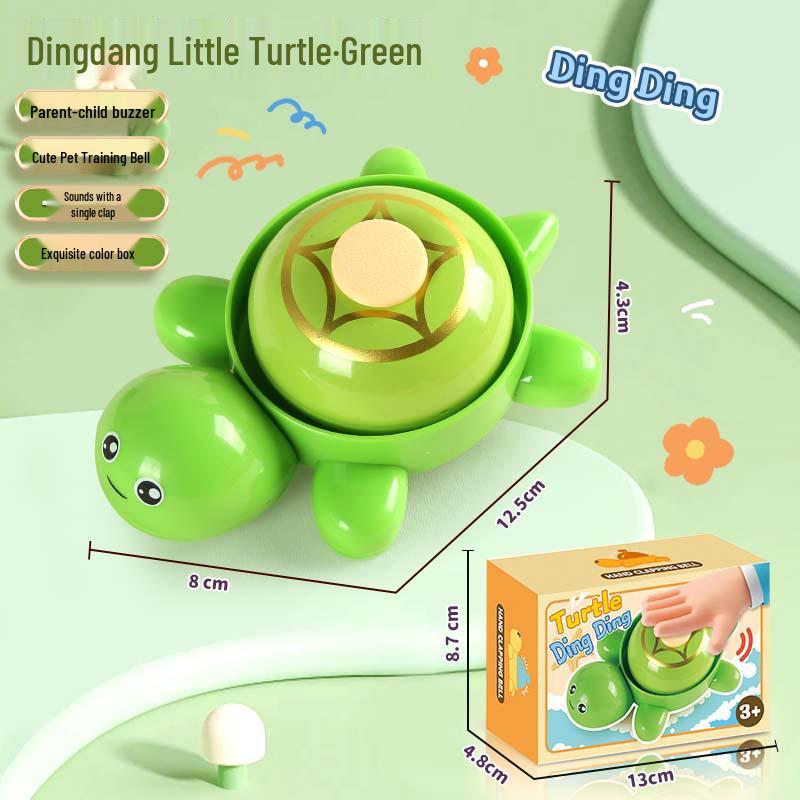Cute Turtle Macaron Candy Box Buzzer - Cartoon Decompression Hand-Patting Bell Toy Gift