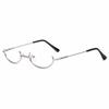 Glasses Lens Photography Decoration Oval Glasses Frame Half Frames Glasses Frame Spectacle Frames