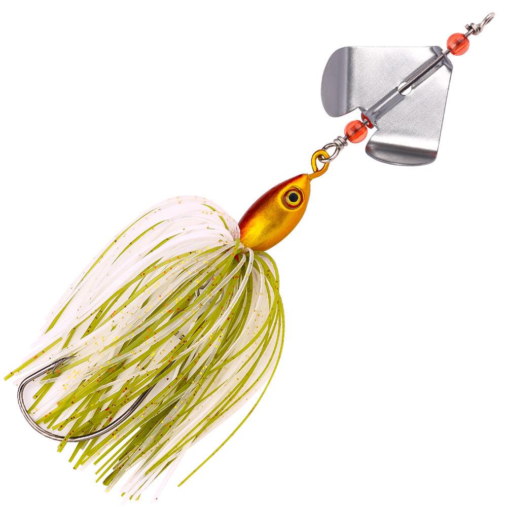 1pc 13.5cm 20g Jig Spinner Bait Fishing Lure Pinwheel Blade Chatter Bait Dancer Buzzbait 3/0 Fishing Hook For Bass Pike