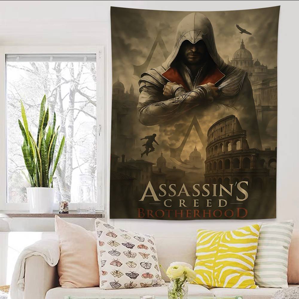 Игровой Классический AAssassins Крутой CCreed Аниме Гобелен Подвесной Таро Хиппи Настенные Ковры Общежитие Домашний Декор