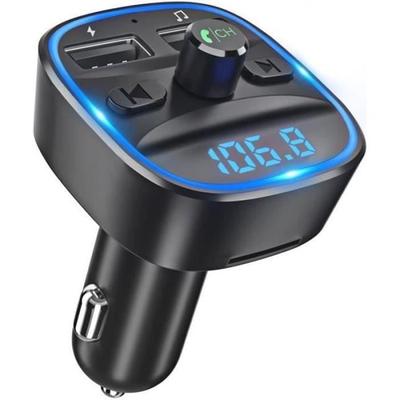 FM-передатчик для автомобиля LENCENT Bluetooth FM-передатчик для автомобиля Bluetooth-автомобиль MP3-плеер Беспроводной радиоадаптер Комплект