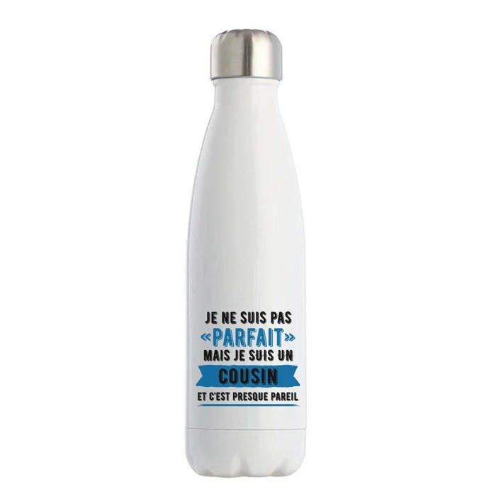 Gourde isotherme - PLANETEE - Cousin Parfait - 50 cl - Acier inoxydable - Double paroi 12h chaud / 24h froid