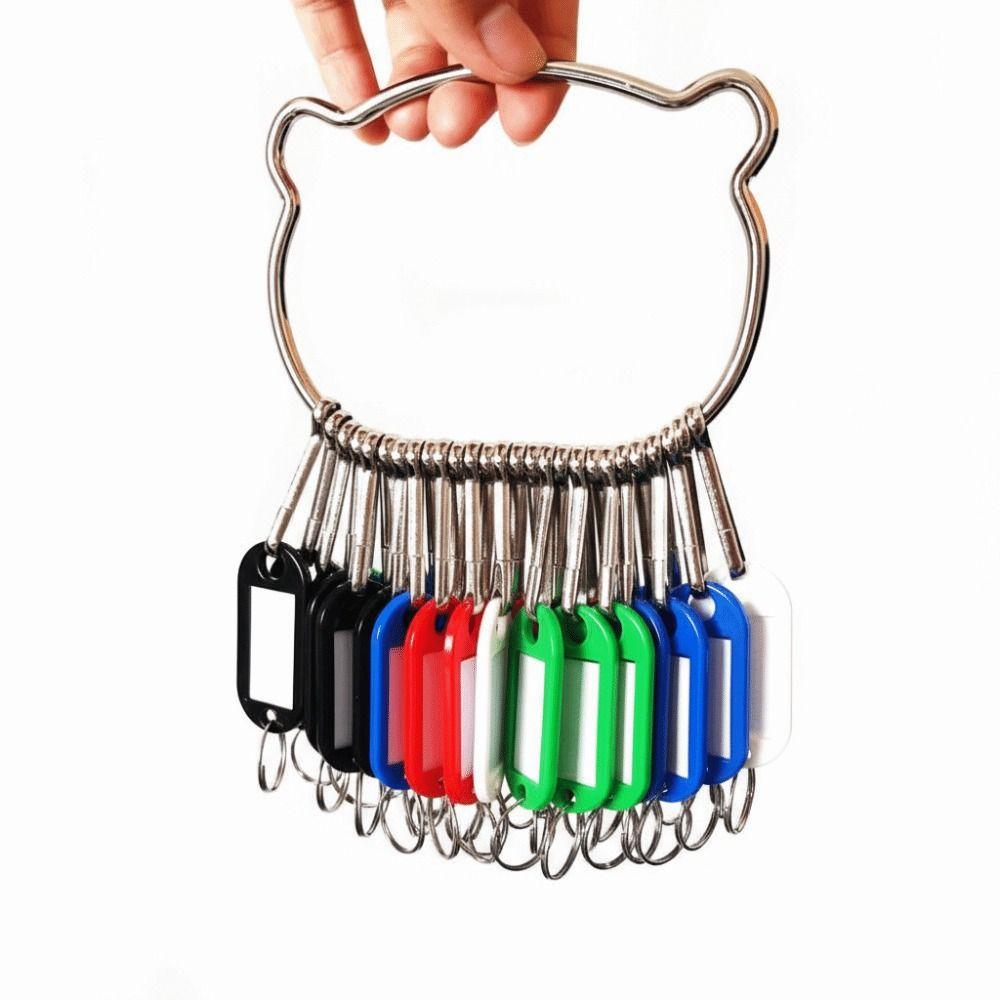 16/26/36 штук Пластиковый брелок для ключей с номерными табличками Брелоки для ключей Бирки для ключей Классификация ключей