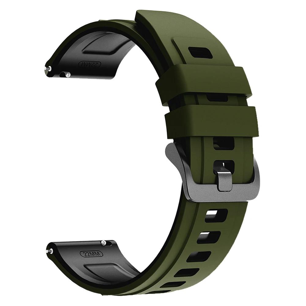 22 мм ремешок для часов TicWatch Pro 2021/3 Ultra LTE/GPS Силиконовый ремешок для TicWatch Pro GTW GTH2 GTX S2 E2 Спортивный браслет