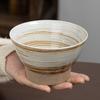 Ручная работа Японская Керамическая Миска для Риса на Высокой Ножке - Блюдо для Лапши в Ретро Стиле
