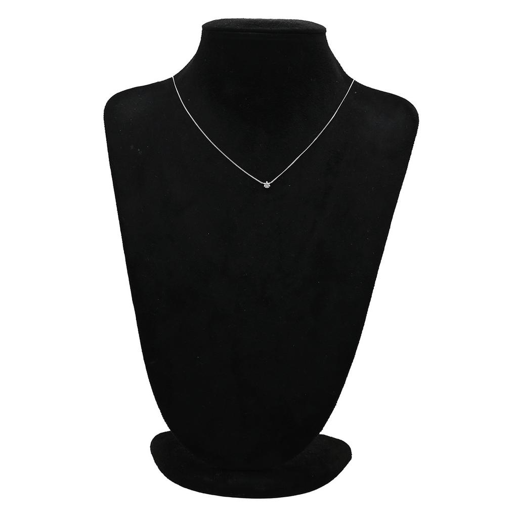 NON BRAND - Solitaire diamondNecklace Pt900/diamond Array