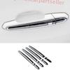 For Cadillac CT4 2020-2025 Black Steel Exterior Outside Door Handle Cover Trim