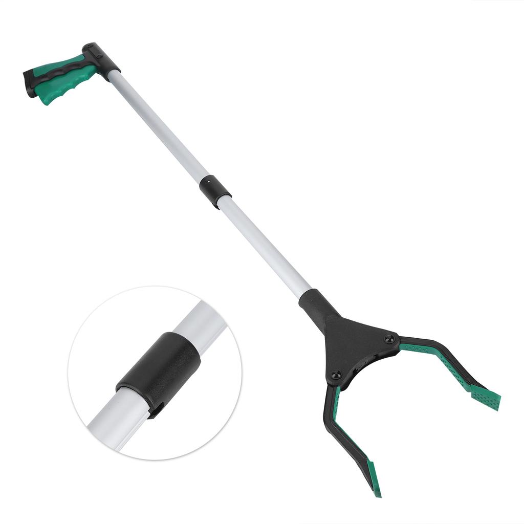 Многофункциональные складные длинные мусорные зажимы Grabber Picker Tools Sanitation Cleaning Supplies Green