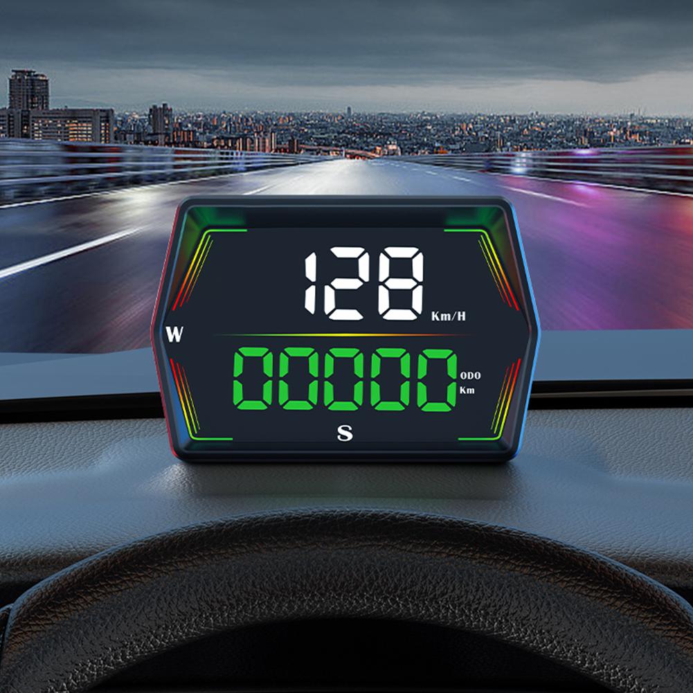 Автомобильный HUD GPS HUD Цифровой спидометр Измеритель скорости для всех автомобилей Грузовиков Подключи и играй Автозапчасть