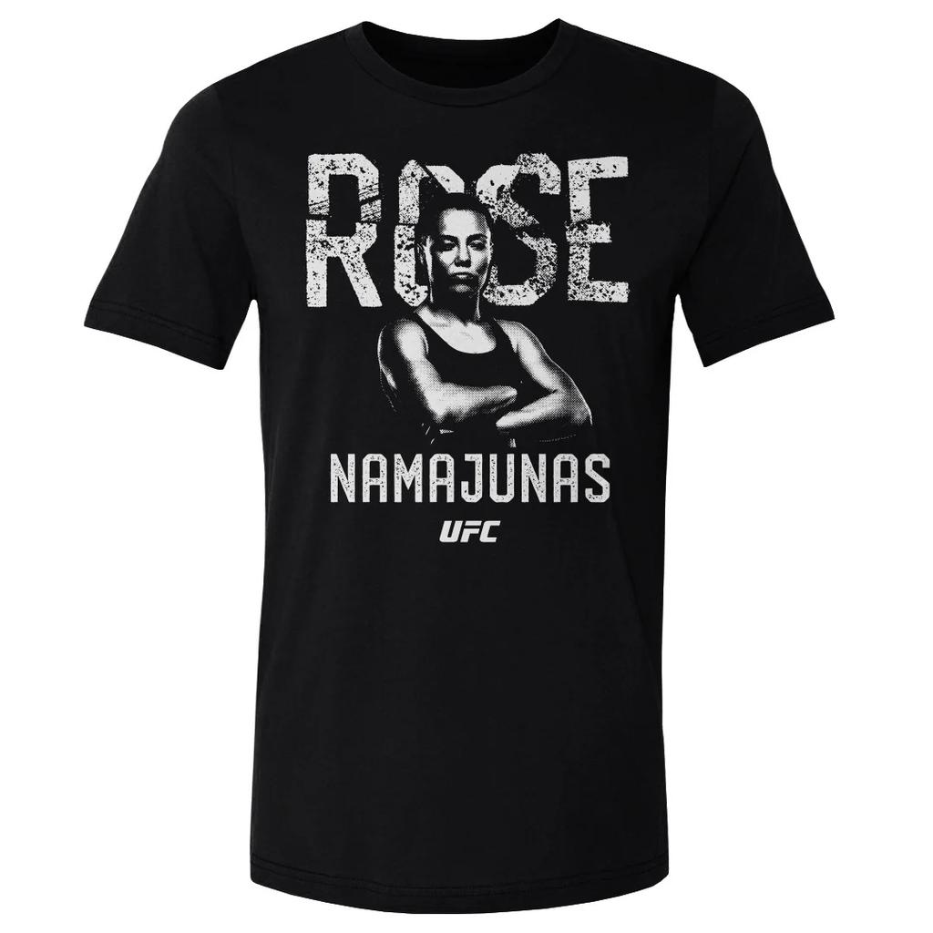 Лето 2026 UFC Роуз Намаюнас Бойцовская Графическая Футболка Женская Спортивная Хлопковая С Коротким Рукавом Свободная Повседневная Футболка для Фитнеса Унисекс