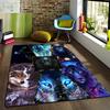 Art Fantasy Wolf 3D Printed Carpets For Living Room Non-Slip Area Rug Bedroom Bedside Modern Home Decoration Washable Floor Mat