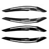 Car Headlight Eyebrows Trim For BMW 1 Series F20 F21 Pre 2011-2014 LCI Black Front Lamp Eye Lid Covers Decor ABS Shell