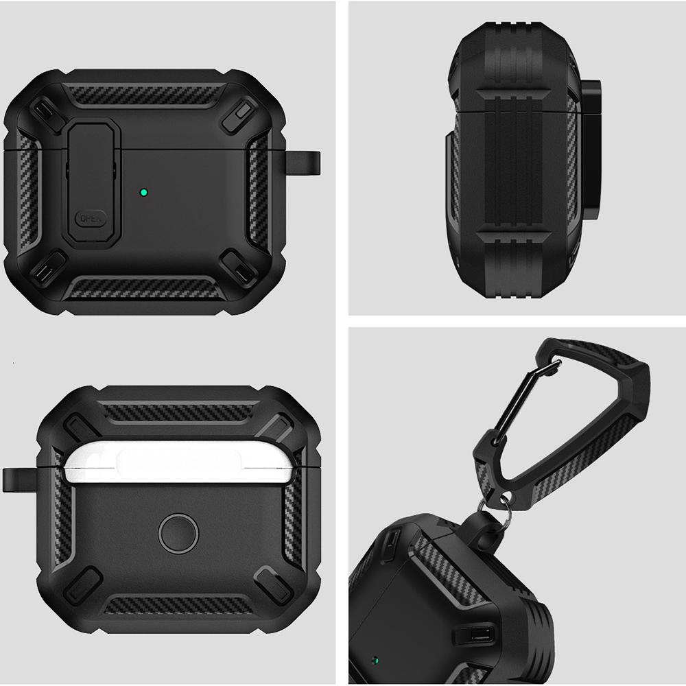 1 шт. Черный ТПУ Защитный чехол для наушников для AirPods 4-го поколения, Автооткрытие