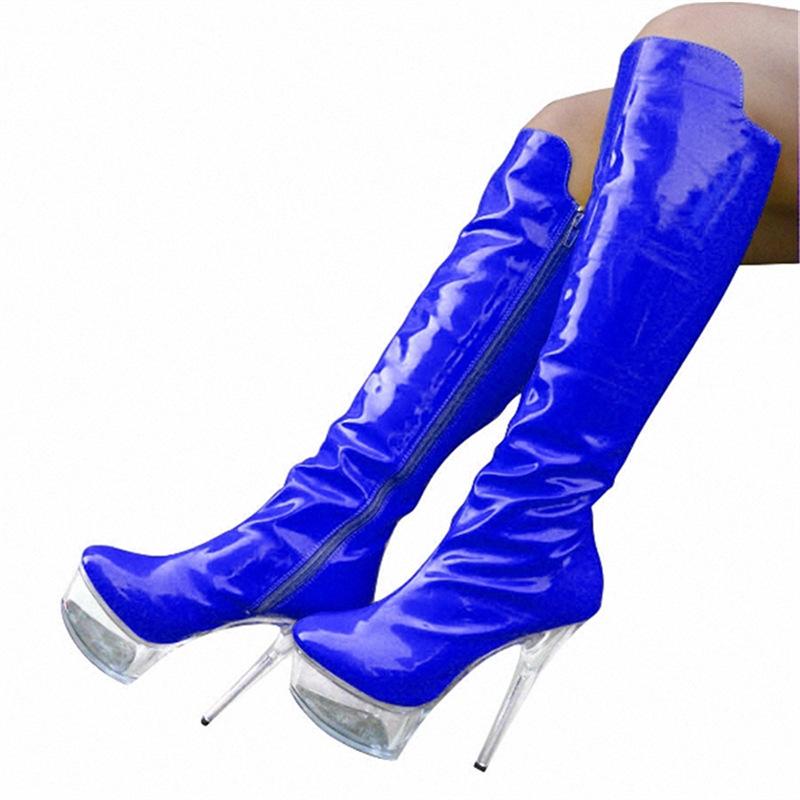 Летние ботфорты с круглым носком, черная клеевая подошва, супервысокий каблук 15 см, женские ботинки в британском стиле, размеры 34-46