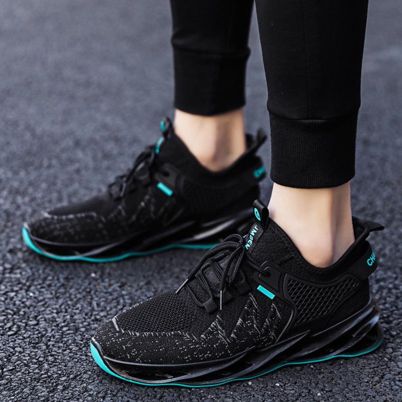 2024 лето новая трендовая обувь модные кроссовки дышащие и удобные спортивные мужские кроссовки из летящего трикотажа