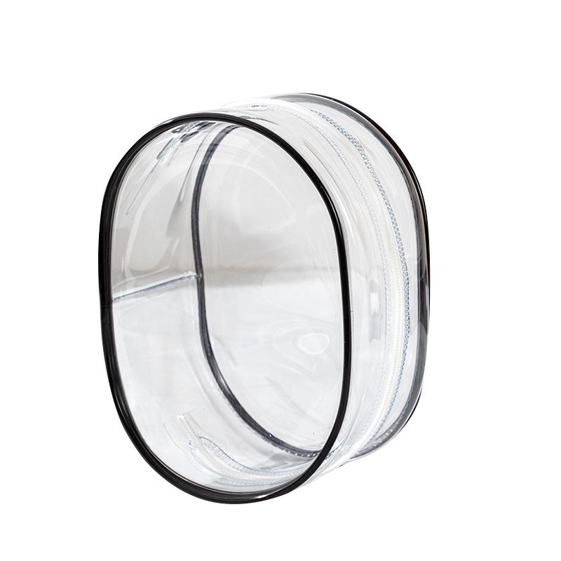 15СМ Ita Bag Labubu: Прозрачный ПВХ переноска для кукол второго поколения с двойной молнией