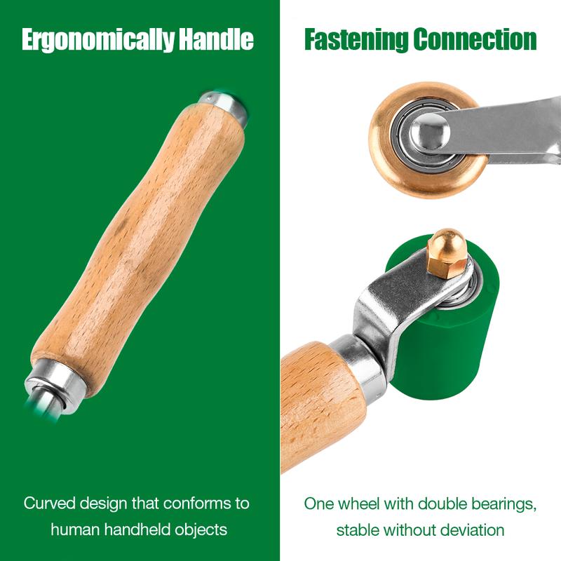 40mm Silicone Handwheel High Temperature Resistant Seam Roller PVC/TPO/EPDM Welding Tool Accessory For Wallpaper/Canopy Pressing