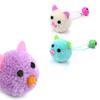 Игрушки для кошек, креативные, милые, меховые, жевательные игрушки с колокольчиками, звучащие, интерактивные, забавные, балующие домашних животных, плюшевые игрушки