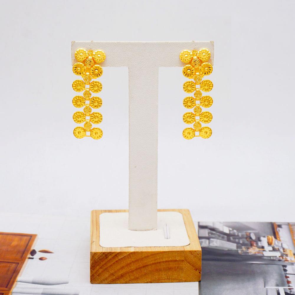 Premium Detailed Ornate Alloy Jewelry Set Modern Bohemian Style Wedding Necklace Earrings