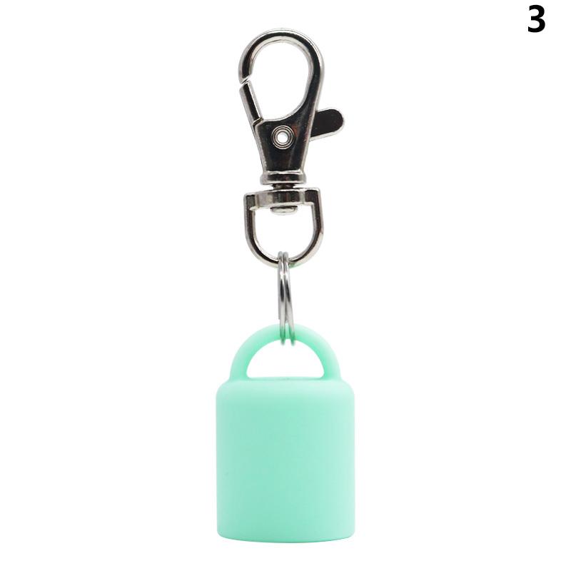 Practical Silicone Keychain Cap lip gloss accessories Portable Durable Holder Keychain Compatible For Lipstick Storage Cap