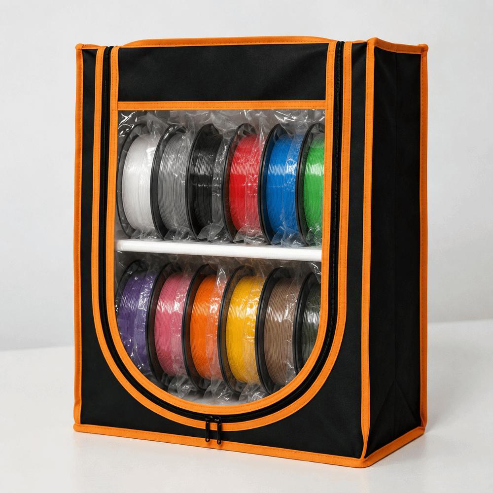 Dual Tier Filament Storage Holder Sealed 3D Printing Filament Container Household