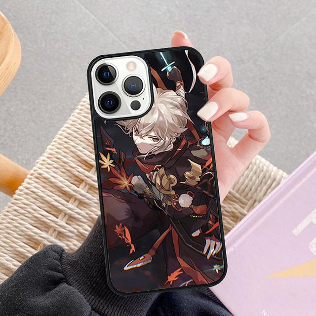 Genshin Impact Kaedehara Kazuha Phone Case For Apple Pro Max Plus SE Coque For iPhone 17 Air 13 12 14 15 16 Cover