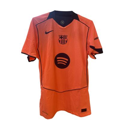 Nike Игровая версия 25-26 Барселона Вторая выездная толстовка Удобная футболка с коротким рукавом Футбольная футболка Унисекс HM3193-855