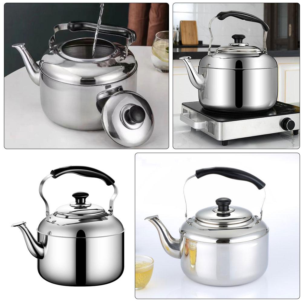 7L Whistling Tea Kettle Teapot Stainless Steel Whistling Tea Pot Metal Stovetop Teapot for Stovetop Induction Stove Top