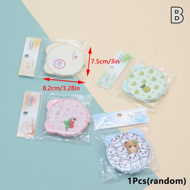 Handheld Makeup Mirror Double Sided Mini Portable Pocket Folding Round Makeup Mirror For Travel Beauty Cosmetic Tool