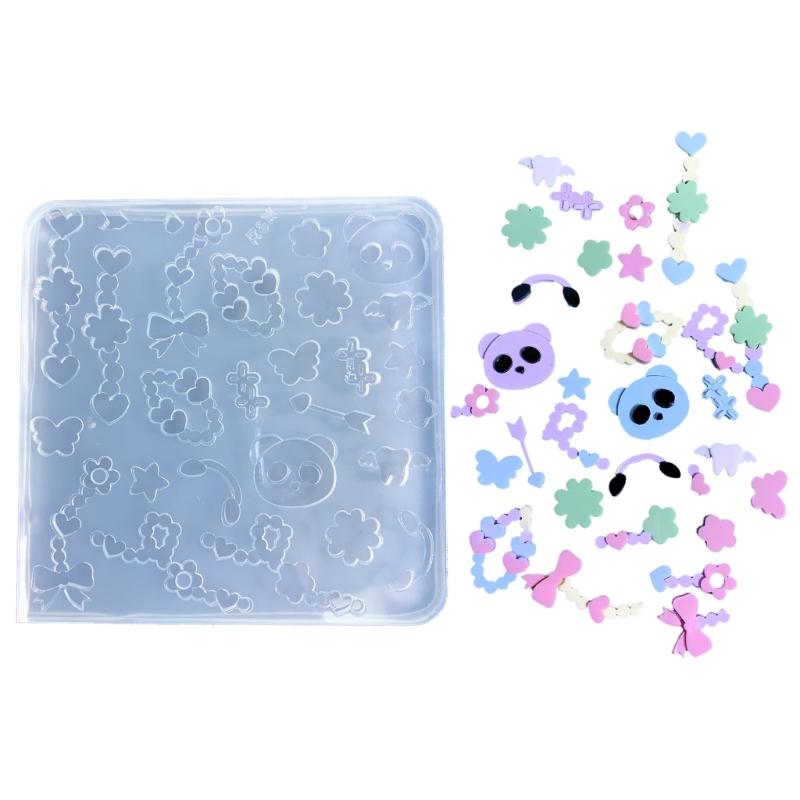 Silicone Mold Baking Tools Panda/Green Grass Flower/Drugs/Guitar/Cake Shape Fondant Casting Mould for Baking Lovers